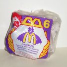 McDonald's 1995 Halloween Grimace Figurine w/ Ghost Happy Meal Toy NIP