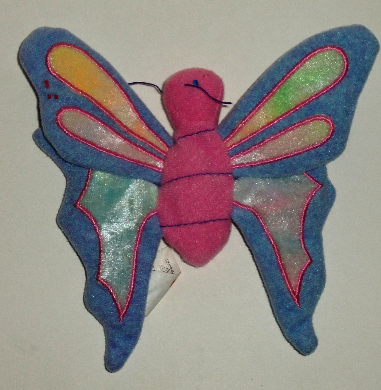 McDonald's 2000 Ty Teenie Beanie Babies Flitter the Butterfly Happy Meal Toy No Swing Tag Loose