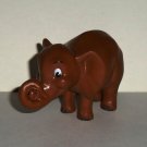 Boley 2001 Brown Elephant PVC Plastic Toy Animal Figure Loose Used