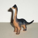 Brachiosaurus 2.5" Black and Tan Plastic Dinosaur Loose Used