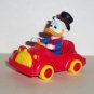 Mcdonald's Disney 1988 Duck Tales 2 Uncle Scrooge in Red Car Happy Meal Toy Loose Used