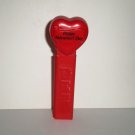 Pez Candy Dispenser Valentine Heart Dark Red Loose Used