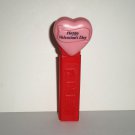 Pez Candy Dispenser Valentine Heart Pink Loose Used