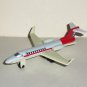 M.M.T.L. 2000 Diecast Toy Red and White Jet Airplane Loose Used