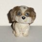 Puppy In My Pocket Brittany Spaniel Polly Gray Dog Figure Toy MEG Loose Used
