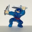 Blue Transparent Body Ninja PVC Figure Loose Used