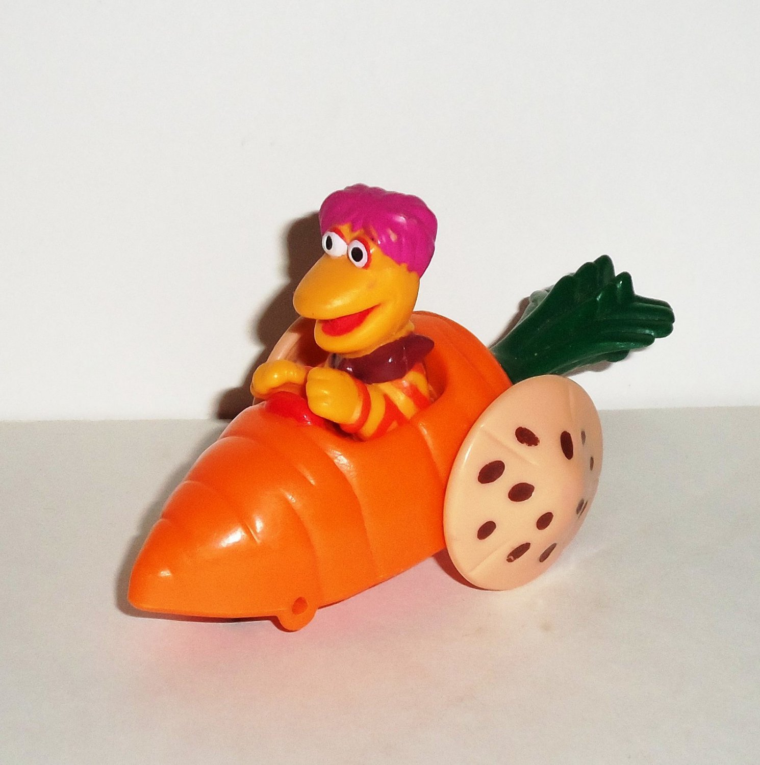 McDonald's 1988 Fraggle Rock Gobo in Carrot Car Happy Meal Toy Loose Used
