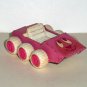 Buddy L Pink and White Six Wheel Vehicle w Bunny Face Incomplete Car Dune Buggy  Loose Used