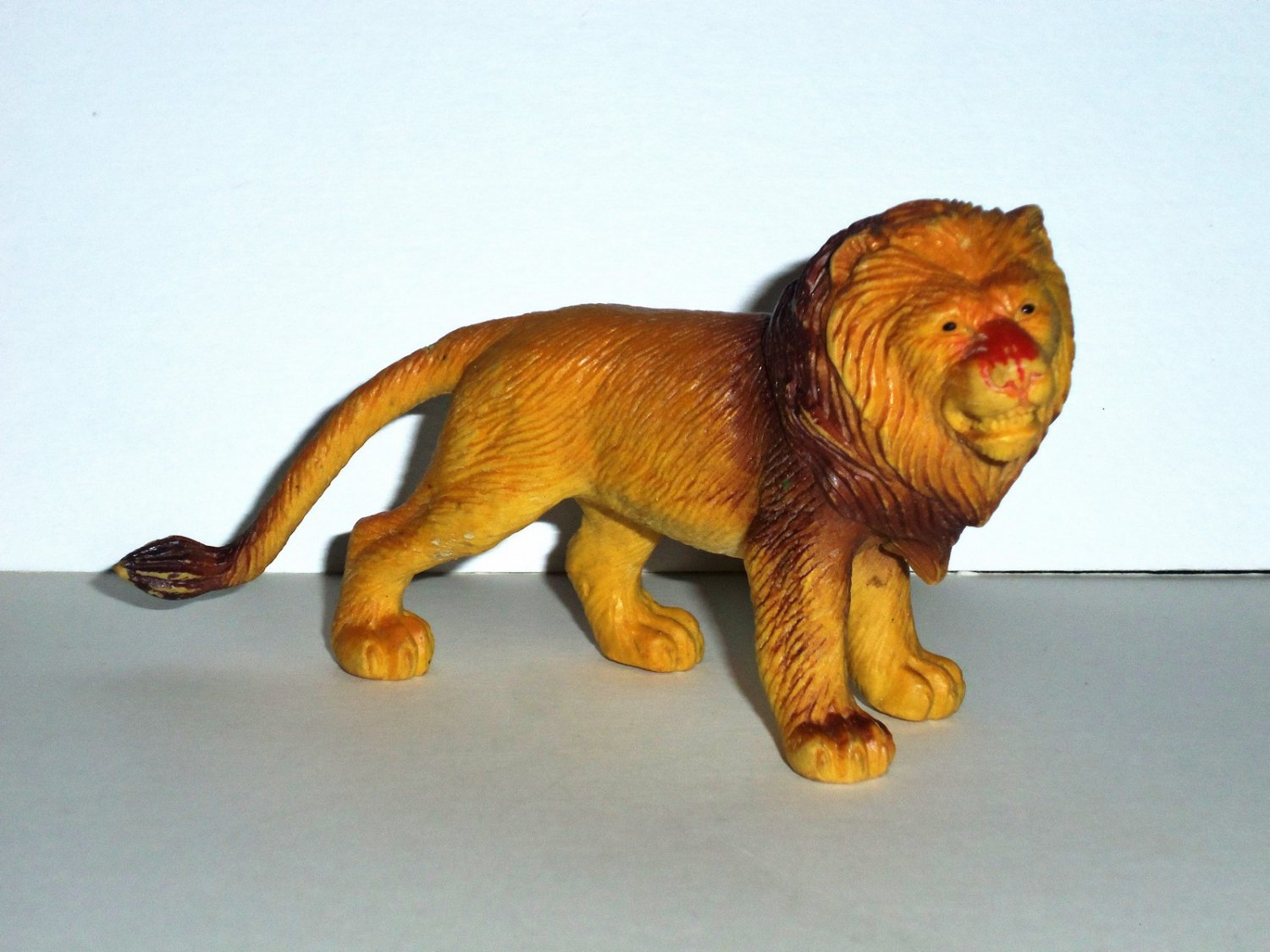 Plastic Vinyl Lion 5 inch Animal Figure Loose Used