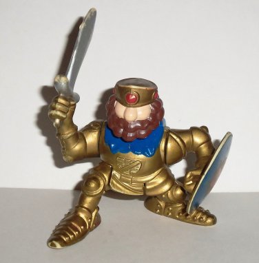 Fisher-Price Great Adventures Gold Knight King w/ Sword & Lion Shield Figure 1994 Loose Used