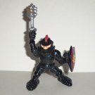 Fisher-Price Great Adventures Black Knight w/ Mace & Dragon Shield Figure 1994 Loose Used
