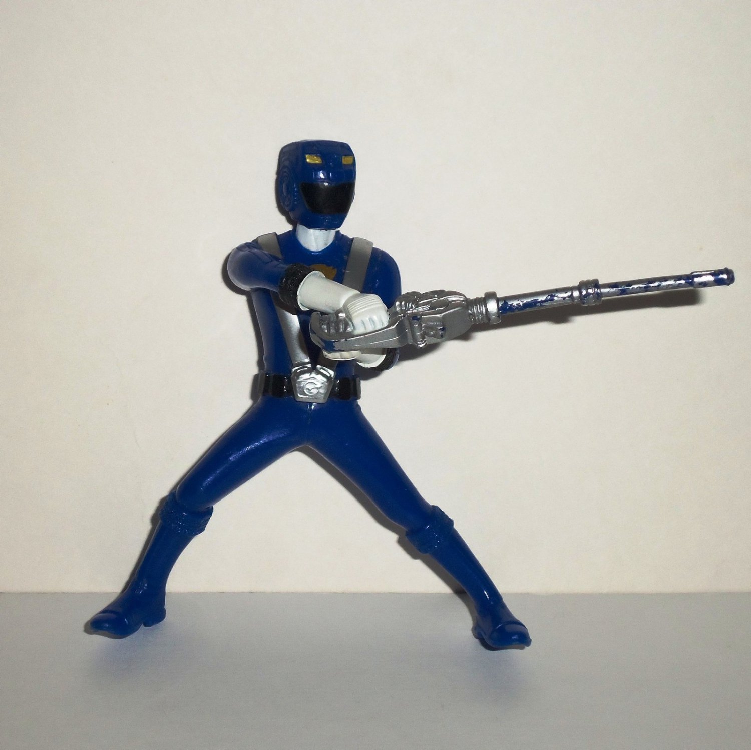 Power Rangers RPM Blue Ranger PVC Figure Bandai 2009 Loose Used