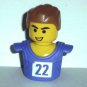 McDonald's 2004 Lego Sports Purple Basketball Player Head and Torso Happy Meal Toy Loose Used