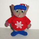 McDonald's 1990 Disney Rescuers Down Under Bernard Mouse Christmas Ornament Happy Meal Toy Loose