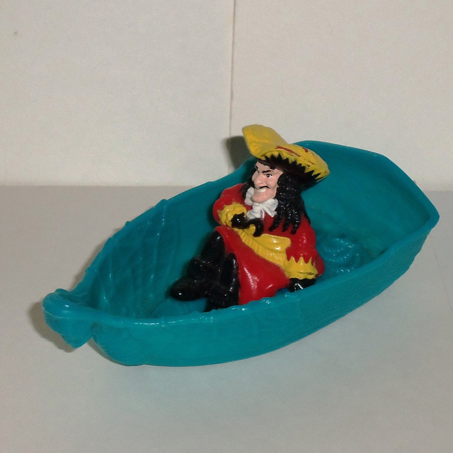 McDonald's 1991 Hook Captain Hook in Boat Happy Meal Toy Peter Pan Loose  Used