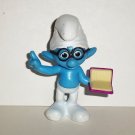 McDonald's 2013 Smurfs 2 Brainy PVC Figure Happy Meal Toy  Loose Used