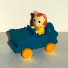 McDonald's 1995 Busy World of Richard Scarry Huckle Cat Car Only Happy Meal Toy Loose Used