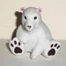 Polar Bear Cub Sitting PVC Figure Cake Topper Loose Used