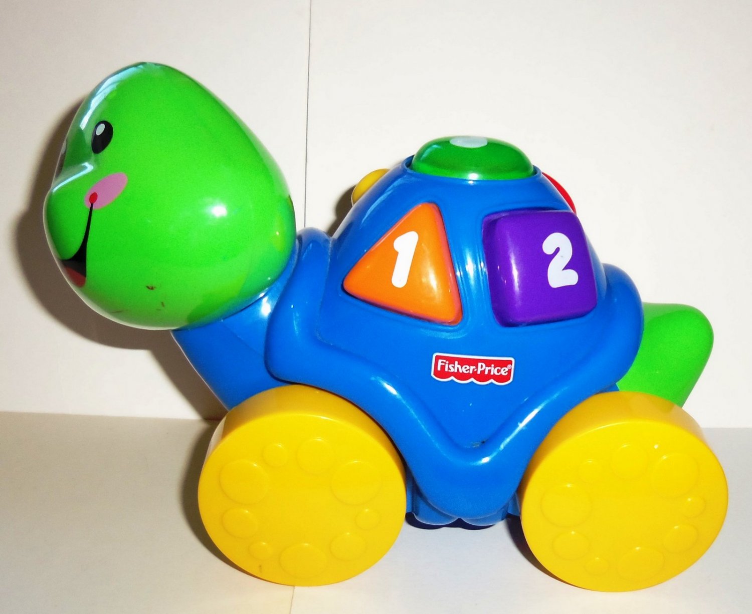 Fisher-Price #L6361 Laugh & Learn Roll-Along Turtle Mattel 2007 Loose Used