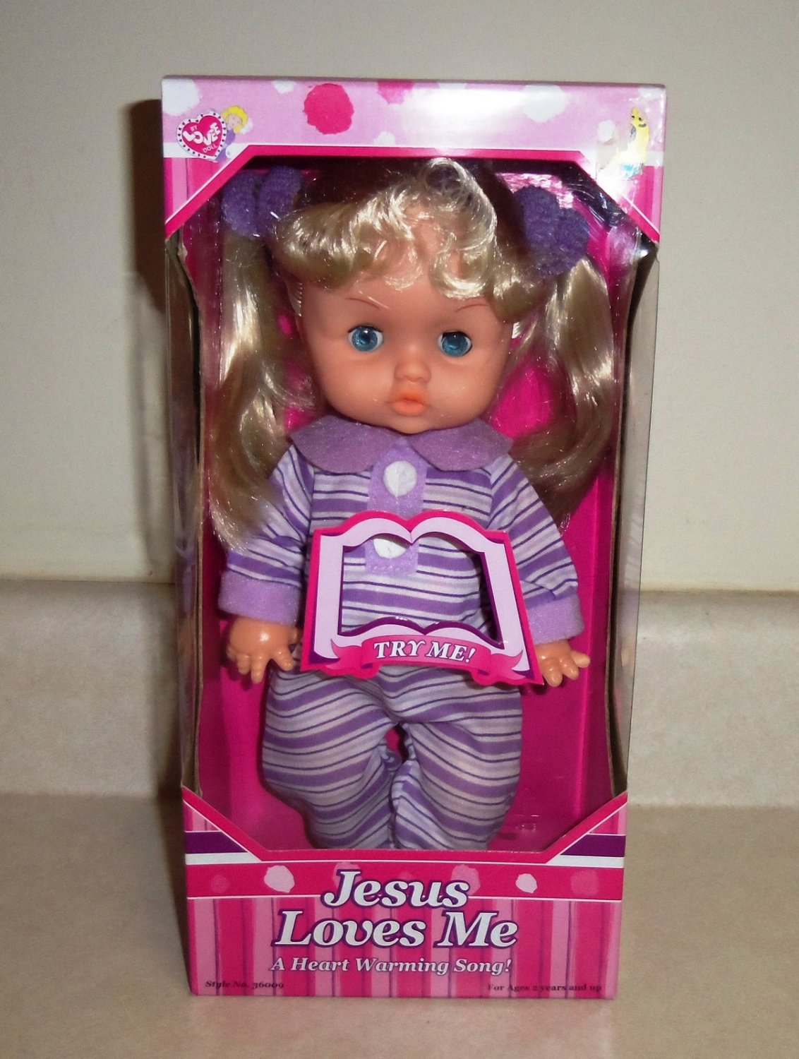 jesus loves me doll