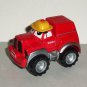 Tonka Maisto 2000 Lil' Chuck Red Cargo Truck w/ Yellow Hat Red Button Stripe Loose