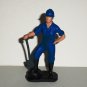 Remco 1986 1988 Plastic Worker with Shovel Figure Loose Used