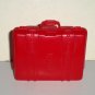 Barbie Red Plastic Suitcase Mattel Luggage Bag Loose Used
