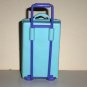 Barbie Light Blue Plastic Suitcase Mattel Pilot Luggage Bag Loose Used