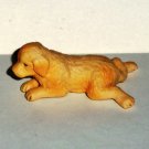 Golden Retriever Puppy Lying Down PVC Dog Figure Loose Used