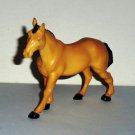 Tan & Black PVC Plastic Horse Figure Toy Animal Loose Used