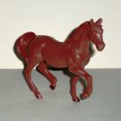 Brown Plastic Horse Figure Toy Animal Loose Used