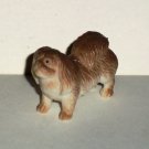 Brown & White Dog Pencil Topper Figure #1 Toy Animal Loose Used