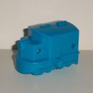 Wendy's 2012 Blue Wind Up Plastic Train Engine Only Kids Meal Toy Loose Used