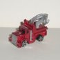 Miniature Red Tow Truck Toy Mini Loose Used