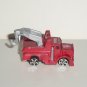Miniature Red Tow Truck Toy Mini Loose Used