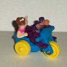 McDonald's 1994 Flintstones Movie Pebbles Dino Car Only Happy Meal Toy Loose Used Writing on Bottom