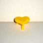 Care Bears Yellow Heart Shaped Stool from Cheer Bear House Playset Loose Used