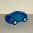 Chuck E. Cheese's 2012 Plastic Pull Back Blue Mini Car Meal Toy Loose Used