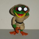 Rainforest Cafe Cha Cha The Tree Frog with Safari Outfit and Binoculars PVC Figure Loose Used