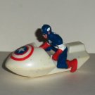 Hardee's Marvel Super-Heores Vehicles Captain America White Jet Ski Meal Toy Loose Used