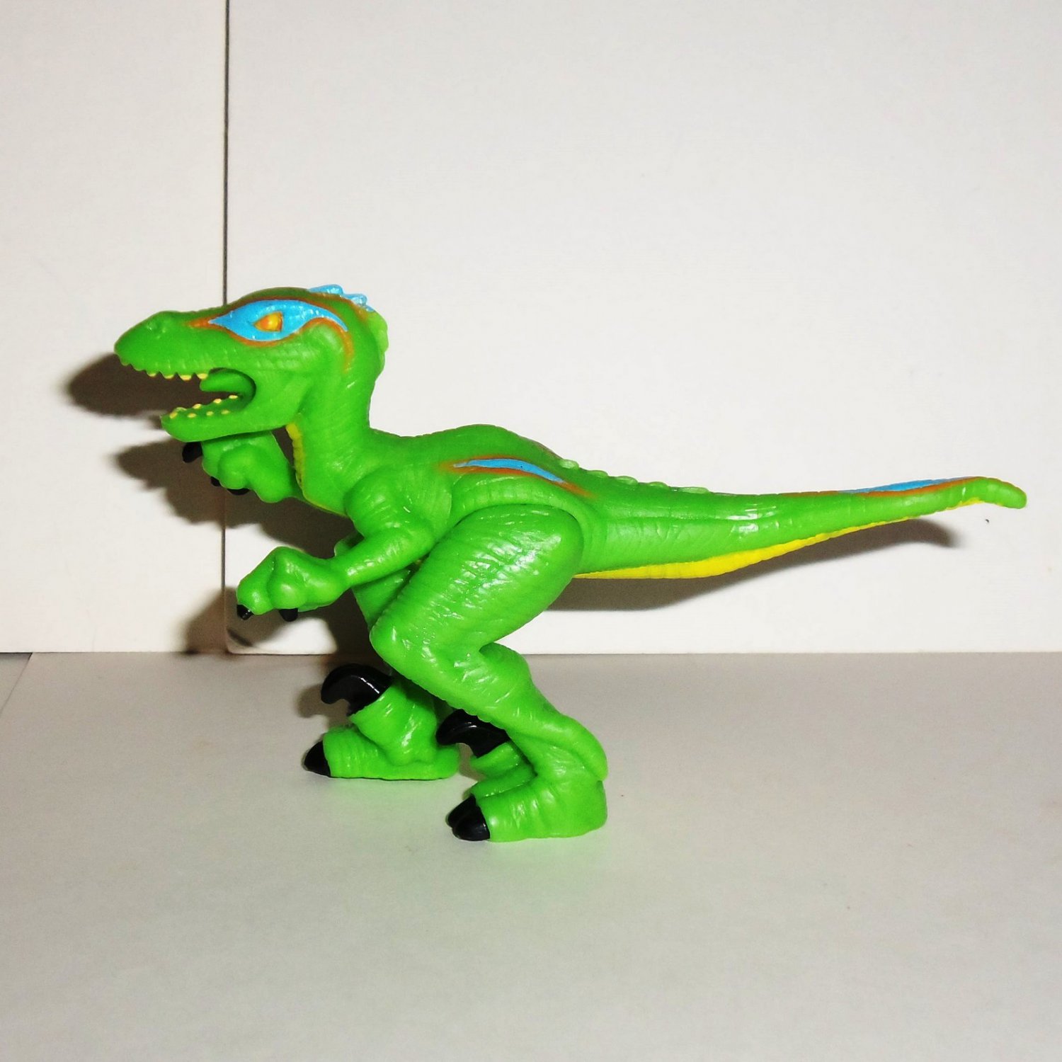 Fisher-price Imaginext Green Shreds The Raptor Dinosaur Loose Used