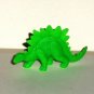 Stegosaurus Bright Green 2.75" Plastic Dinosaur Loose Used