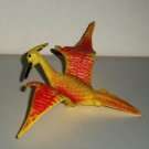 Pteranodon Yellow & Orange 5.25" Prehistoric Plastic Figure Toy Dinosaur Loose Used