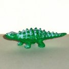 Green & White 2.5" Dinosaur Plastic Figure Toy Loose Used