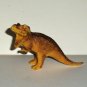 Tyrannosaurus Rex T-Rex Yellow & Brown 4" Hollow Bodied Plastic Dinosaur Loose Used