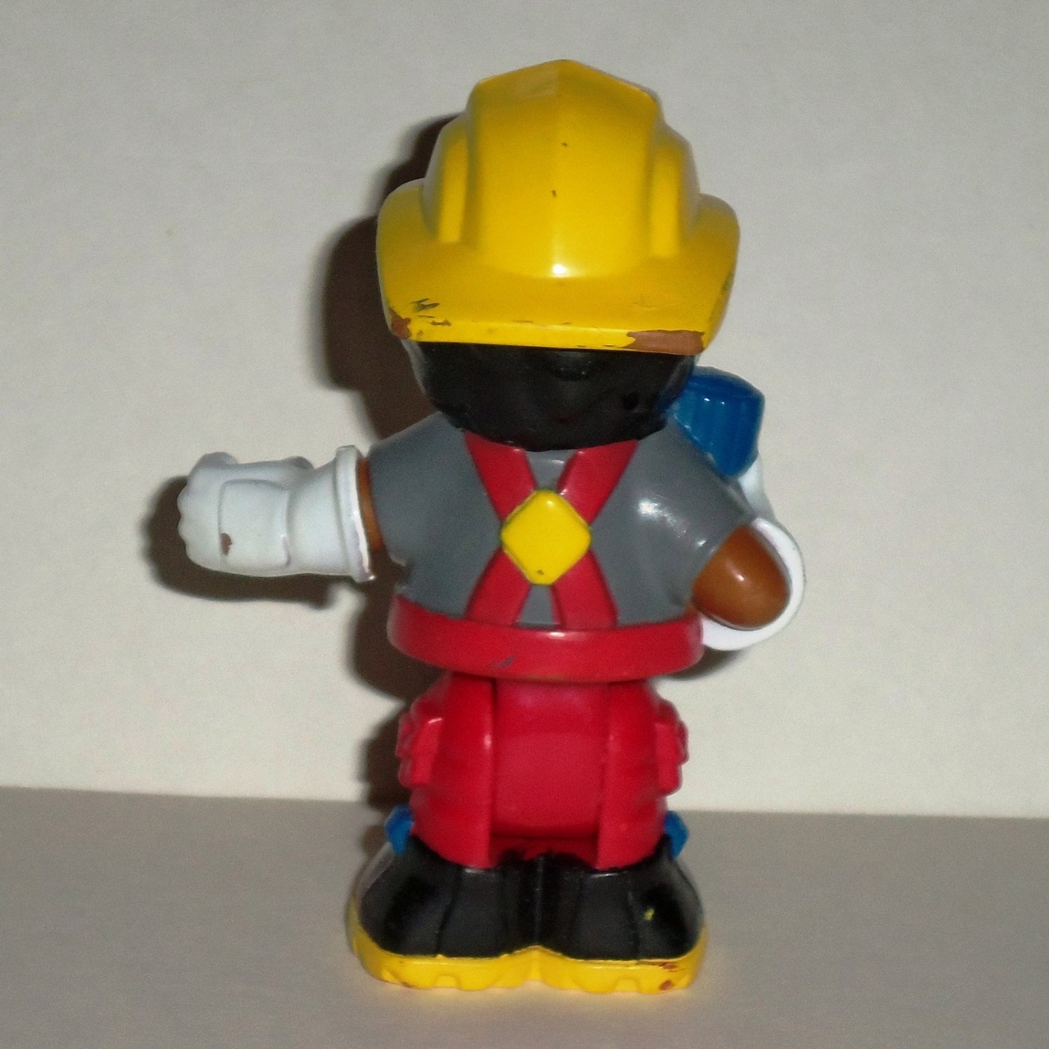 Fisher-Price Little People Michael as Fireman Poseable Figure Yellow ...