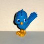 Cartoon Bluebird PVC Figure Toy Bird Loose Used