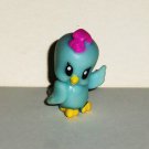 Cartoon Light Blue Bluebird PVC Figure Toy Bird Loose Used