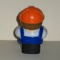 Mega Bloks Construction Worker Blue Outfit Figure Loose Used