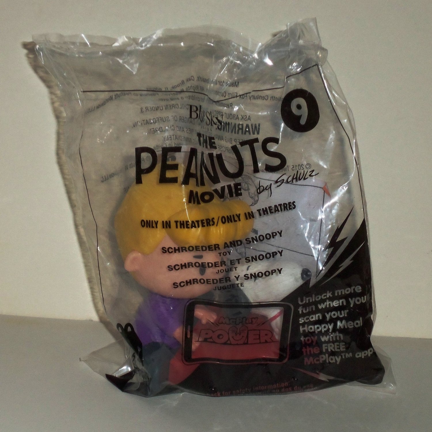 2015 peanuts happy meal toys